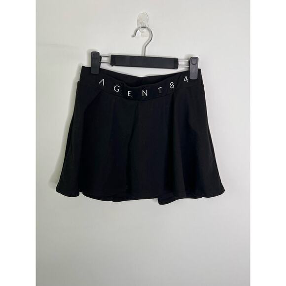 Agent 84 Buttersoft Tennis Skirt Athletic Micro Skort Black Women's Size Large - Picture 3 of 6